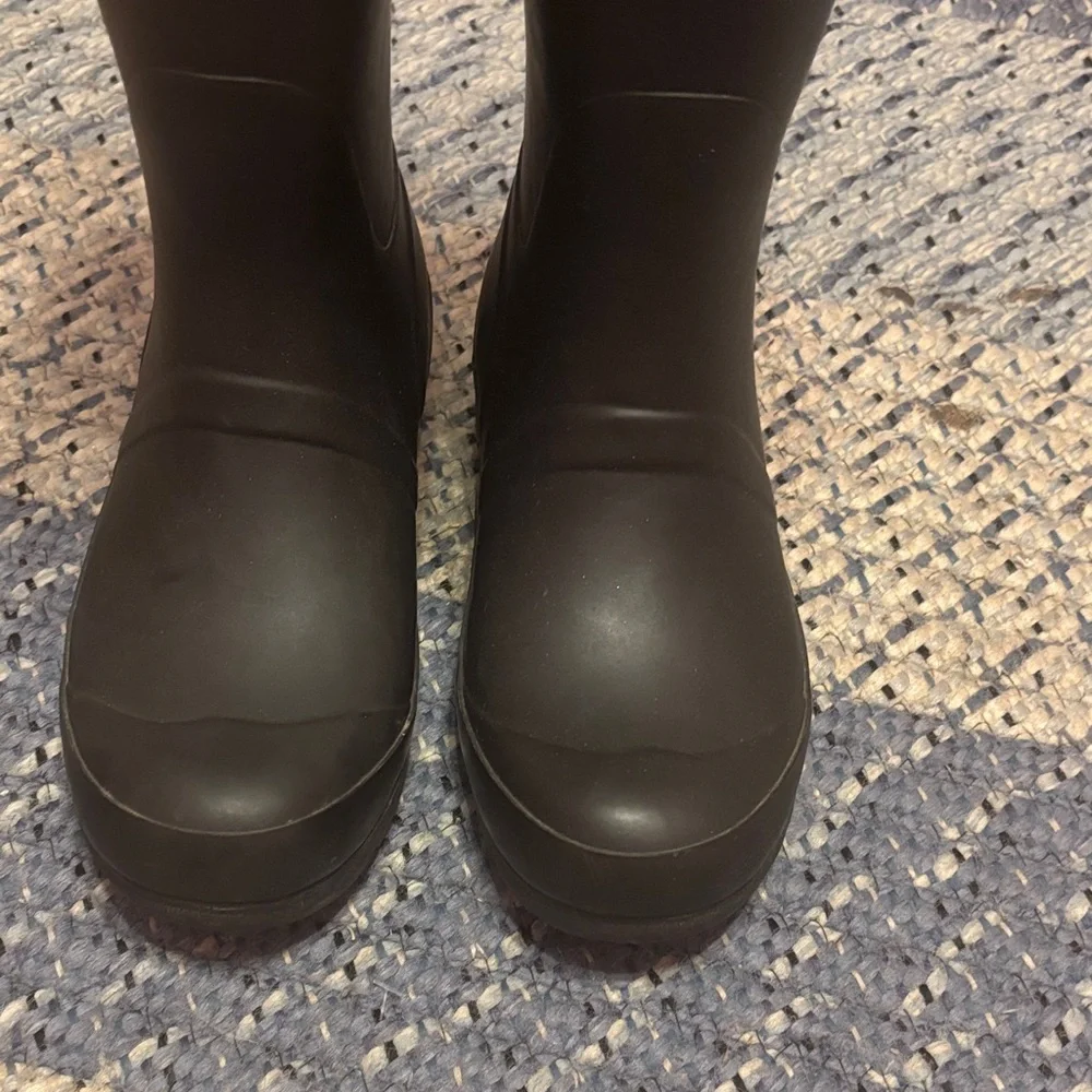 G.H. Bass & Co. Black Tall Rubber Rain Boots